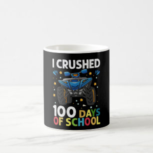 Ich habe 100 Tage Schul-Monstertruck-Jungs zerquet Kaffeetasse