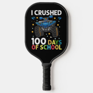 Ich habe 100 Tage Schul-Monstertruck-Jungs zerquet Pickleball Schläger