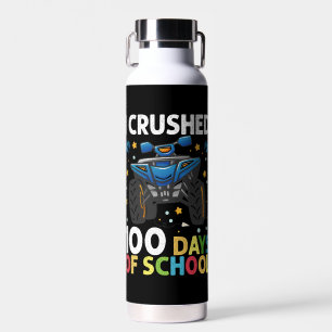 Ich habe 100 Tage Schul-Monstertruck-Jungs zerquet Trinkflasche