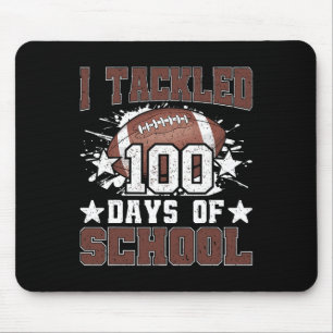 Ich habe 100 Tage Schule 100. Tag Fußball Boys Mousepad