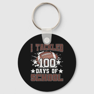 Ich habe 100 Tage Schule 100. Tag Fußball Boys Schlüsselanhänger