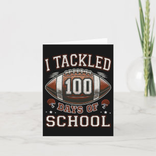 Ich habe 100 Tage Schule 100. Tag Fußball Stude Karte