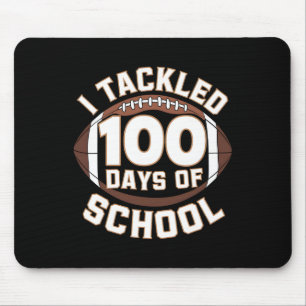 Ich habe 100 Tage Schule 100. Tag Fußball Stude Mousepad