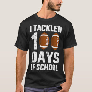 Ich habe 100 Tage Schule 100. Tag Fußball Stude T-Shirt