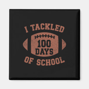 Ich habe 100 Tage Schule 100. Tag Fußballer Stude Magnet