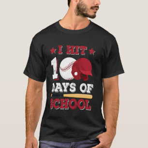 Ich habe 100 Tage Schule erreicht Baseball Schulme T-Shirt