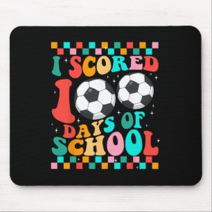 Ich habe 100 Tage Schule Fußball Kinder Schüler Le Mousepad