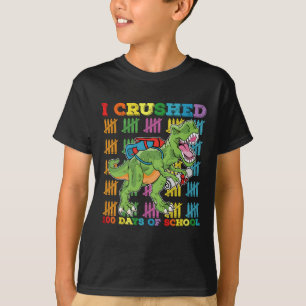Ich habe 100 Tage Schule T-Rex Dinosaurier zerquet T-Shirt