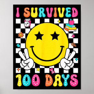Ich habe 100 Tage Schule überlebt Jungen Kinder 10 Poster