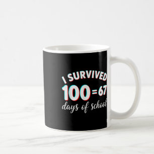 Ich habe 100 Tage Schule überlebt Lustig 67 Meme M Kaffeetasse
