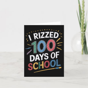 Ich habe 100 Tage Schulfreudelehrer organisiert Karte