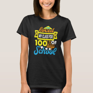 Ich habe 100 Tage Schulfreudentelehrung geliebt T-Shirt