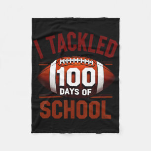 Ich habe 100 Tage Schulfußball 100. Fleecedecke