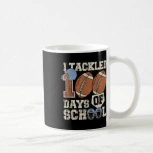 Ich habe 100 Tage Schulfußball 100 Tage Kaffeetasse