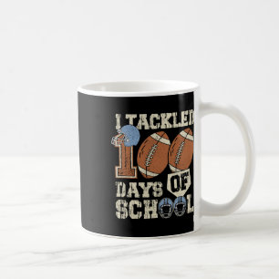 Ich habe 100 Tage Schulfußball 100 Tage Kaffeetasse