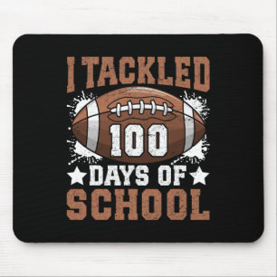 Ich habe 100 Tage Schulfußball 100 Tage Sma geklat Mousepad