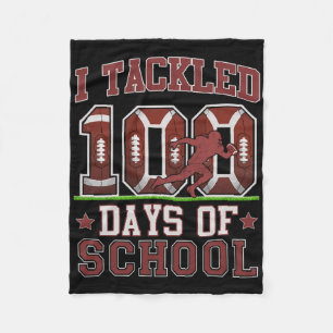 Ich habe 100 Tage Schulfußball am 100. Fleecedecke