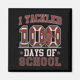 Ich habe 100 Tage Schulfußball am 100. Magnet