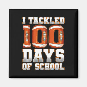 Ich habe 100 Tage Schulfußball angerufen Magnet