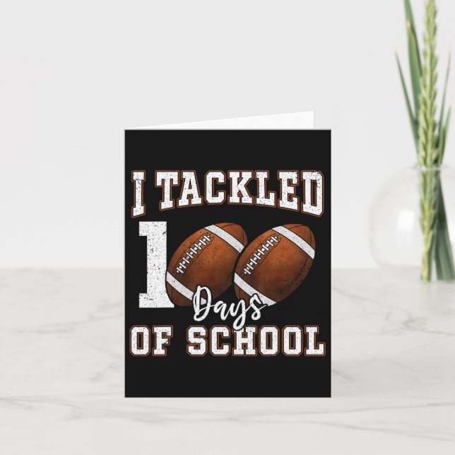 Ich habe 100 Tage Schulfußball gemacht, 100. Karte (Vorderseite)