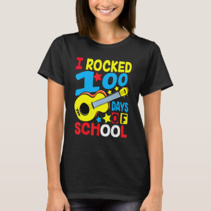 Ich habe 100 Tage Schulgitarre-Musik gerockt 100.  T-Shirt