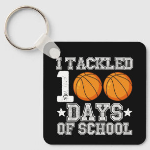 Ich habe 100 Tage Schulsport Basketball geschafft Schlüsselanhänger