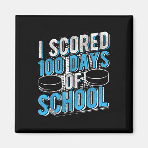 Ich habe 100 Tage Schultag Hockey erzielt _2 Magnet