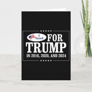 Ich habe 2016 für Trump gestimmt Karte