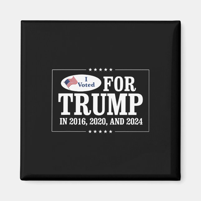 Ich habe 2016 für Trump gestimmt Magnet (Vorne)