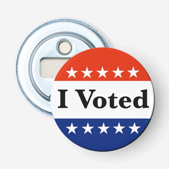 Ich habe 2024 gewählt flaschenöffner (Vorderseite)