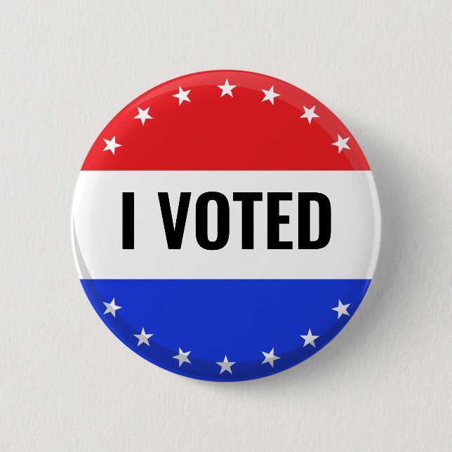 Ich habe 2024 Wahlen unter der Flagge Amerikas gew Button (Vorderseite)