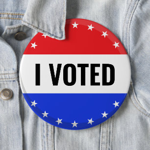Ich habe 2024 Wahlen unter der Flagge Amerikas gew Button