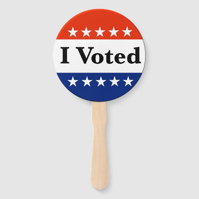 Ich habe 2026 gewählt fächer (Vorderseite)