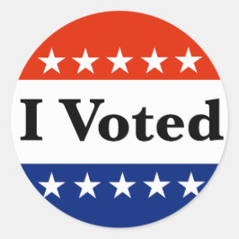 Ich habe 2026 gewählt runder aufkleber