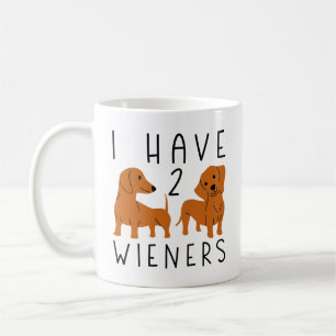 Ich habe 2 Dackeln Kaffeetasse