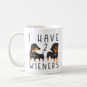 Ich habe 2 Dackeln Kaffeetasse