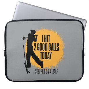 Ich habe 2 gute Balls Heute - lustiges Golf Laptopschutzhülle