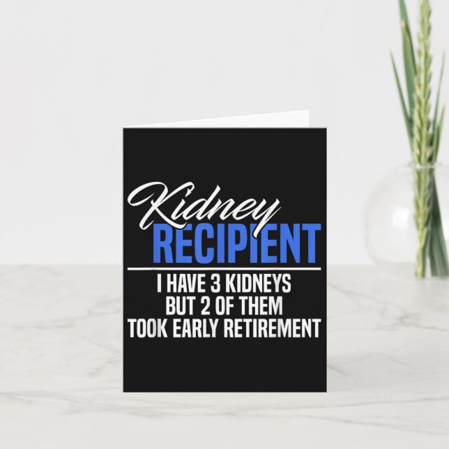 Ich habe 3 Kinder 2 Kinder, die in den Ruhestand g Karte (Vorderseite)