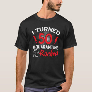 Ich habe 50 in Quarantäne 50. Geburtstag Quarantän T-Shirt