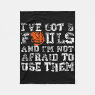 Ich habe 5 Fouls Bysketbyll Geschenke Männer Fraue Fleecedecke
