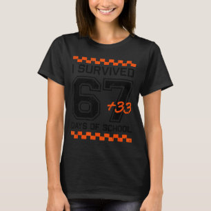 Ich habe 67 + 33 Schultage überlebt 100. Tag Mathe T-Shirt
