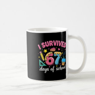 Ich habe 67 Schultage überlebt Lustiges Meme Lehre Kaffeetasse