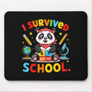 Ich habe 67 Schultage überlebt Lustiges Meme Lehre Mousepad