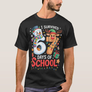Ich habe 67 Schultage überlebt Lustiges Meme Sechs T-Shirt