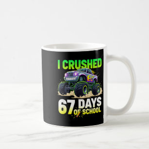 Ich habe 67 Schultage zerschmettert 6 7 Meme Lusti Kaffeetasse