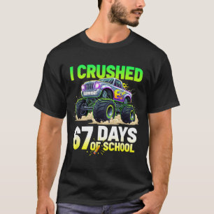Ich habe 67 Schultage zerschmettert 6 7 Meme Lusti T-Shirt