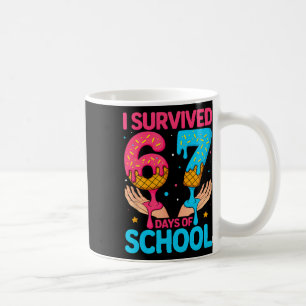 Ich habe 67 Tage Schule überlebt Lustig Six Seven Kaffeetasse