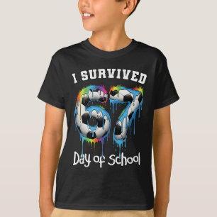 Ich habe 67 Tage Schule überlebt Lustiger 67er-Mem T-Shirt