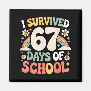 Ich habe 67 Tage Schule überlebt Lustiger Lehrer u Magnet