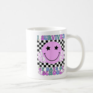 Ich habe 67 Tage Schule überlebt Lustiges 67 Meme  Kaffeetasse